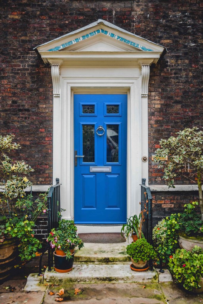 blue composite door colour