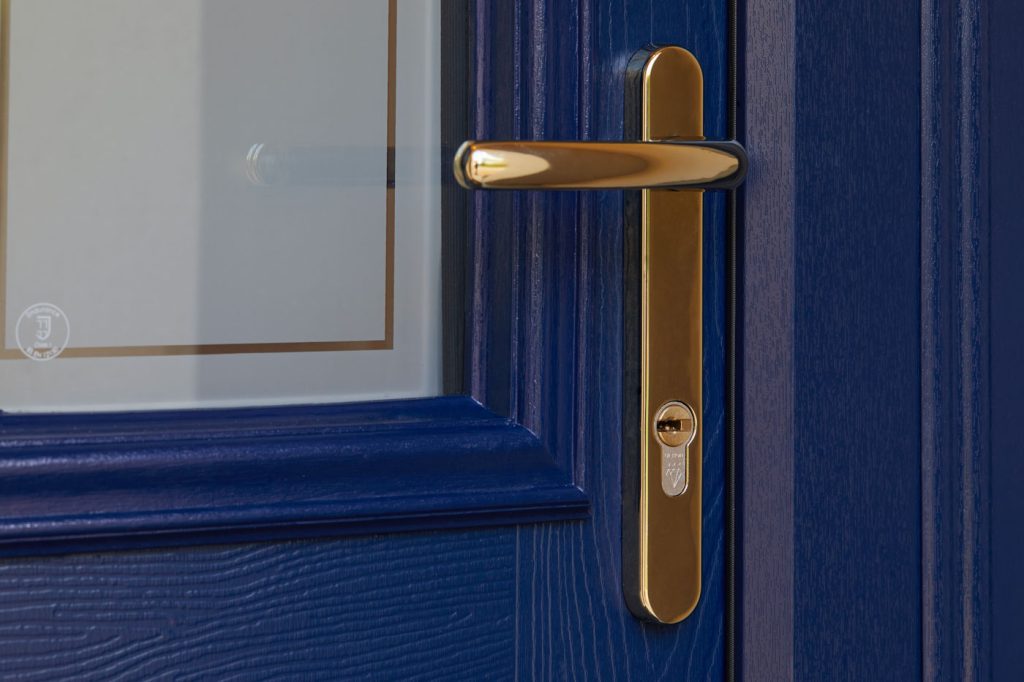 Victorian style door with glass