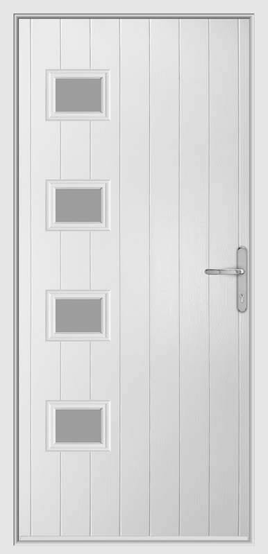 Nab white composite door