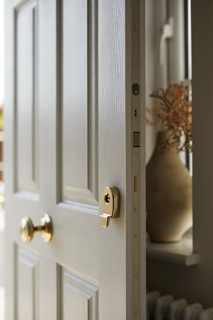 neutral coloured door