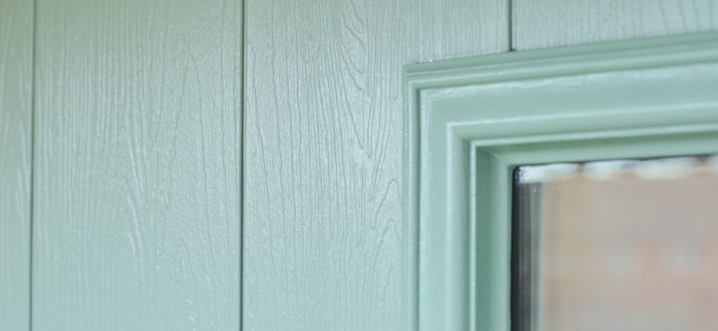 Coloured composite doors