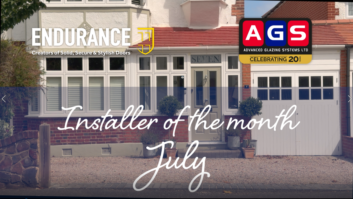 ADVANCED GLAZING SYSTEMS NAMED JULY’S INSTALLER OF THE MONTH