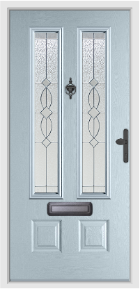 blue composite door