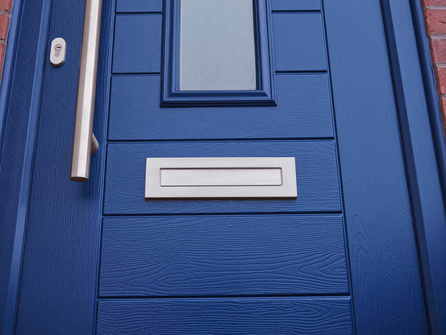 blue door