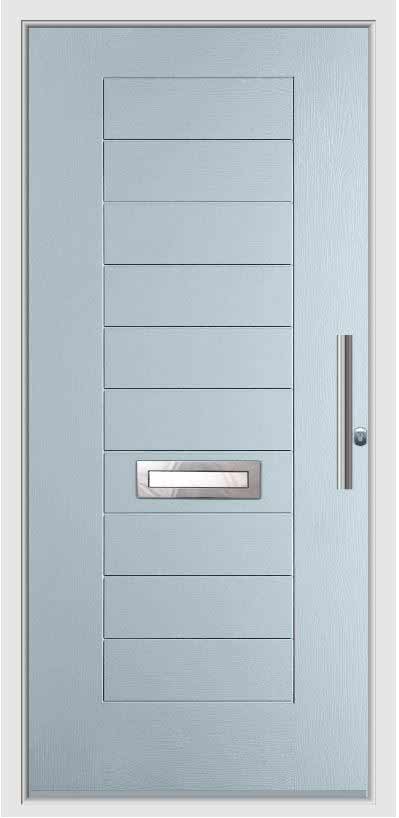 light blue composite door