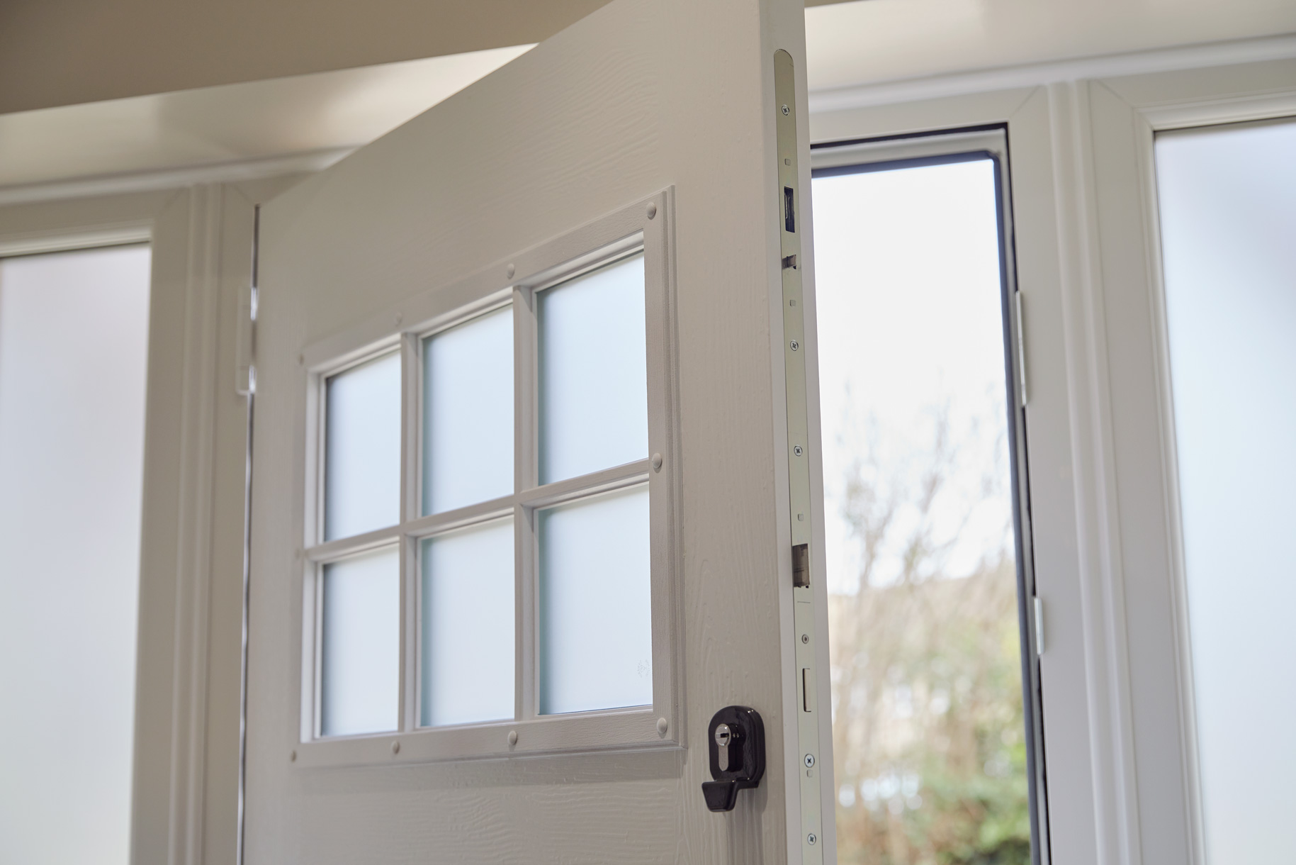 white open door